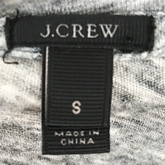 J. Crew Gray T-shirt with Small Stone Detail in Chest. - Picture 7 of 9
